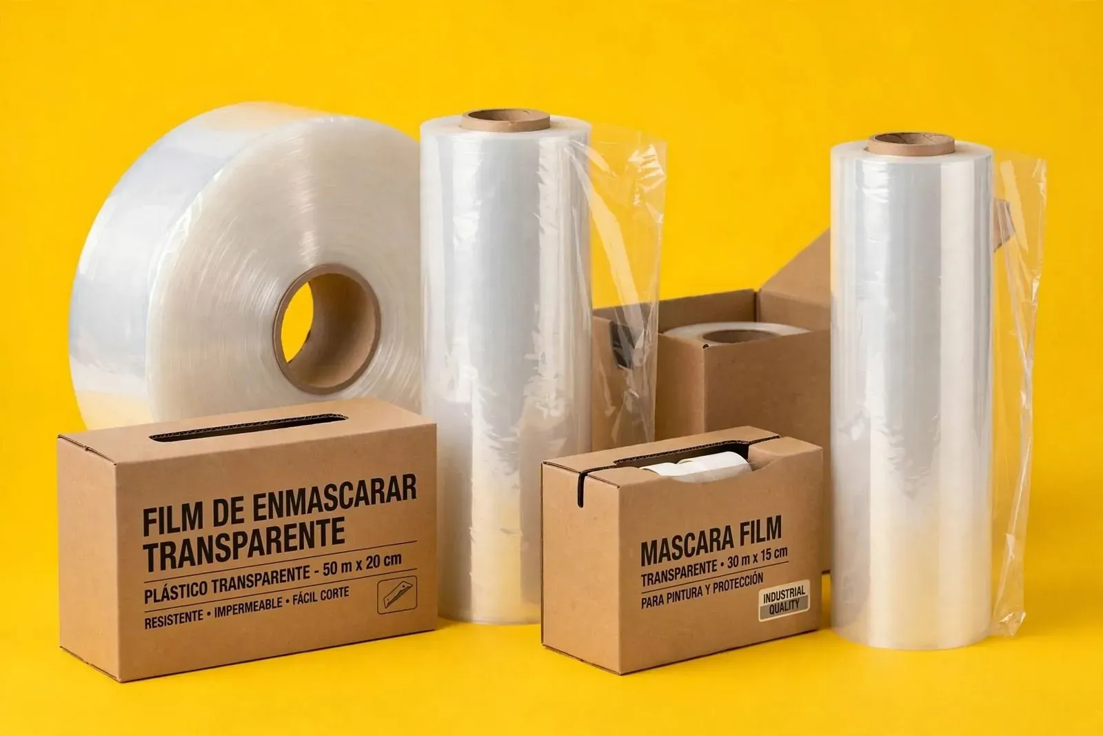 Rollo de plástico para enmascarar de 2.7 × 121 m